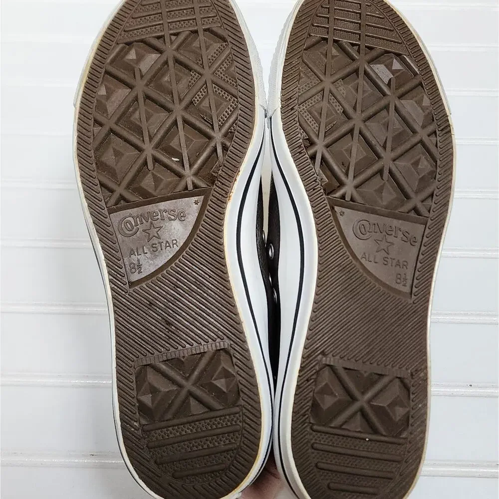 Converse Chuck Taylor All Star Low Leather Adult Sneakers Size 8.5 M/10.5W Brown - Picture 11 of 11